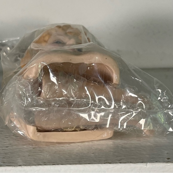 Mangelsen Dolls Porcelain Lady Head and Hands blue eyes blonde 161-46 NEW NOS - Picture 13 of 15